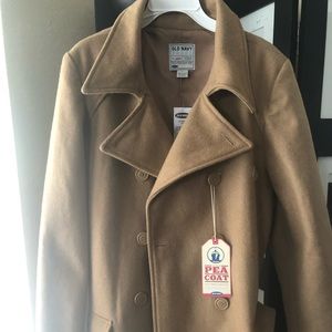 New Old Navy Wool Peacoat